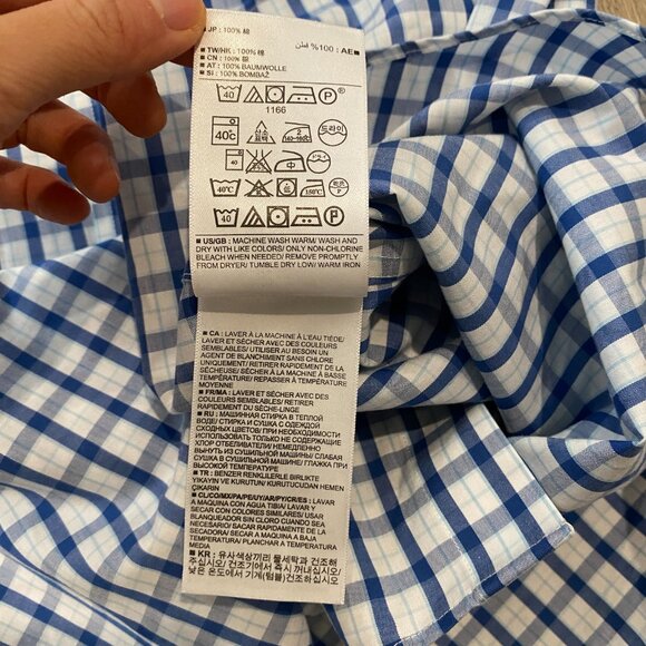 Banana Republic Non-Iron Tailored Slim Fit Button-Down Shirt – Size M - Picture 6 of 9